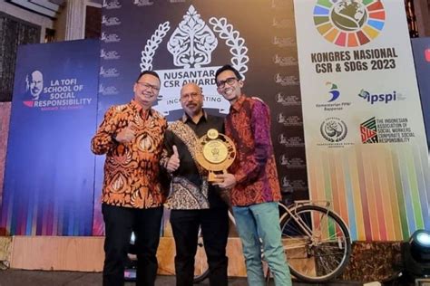 Pertamina Patra Niaga Sumbagut Raih PLATINUM Nusantara CSR Awards 2023