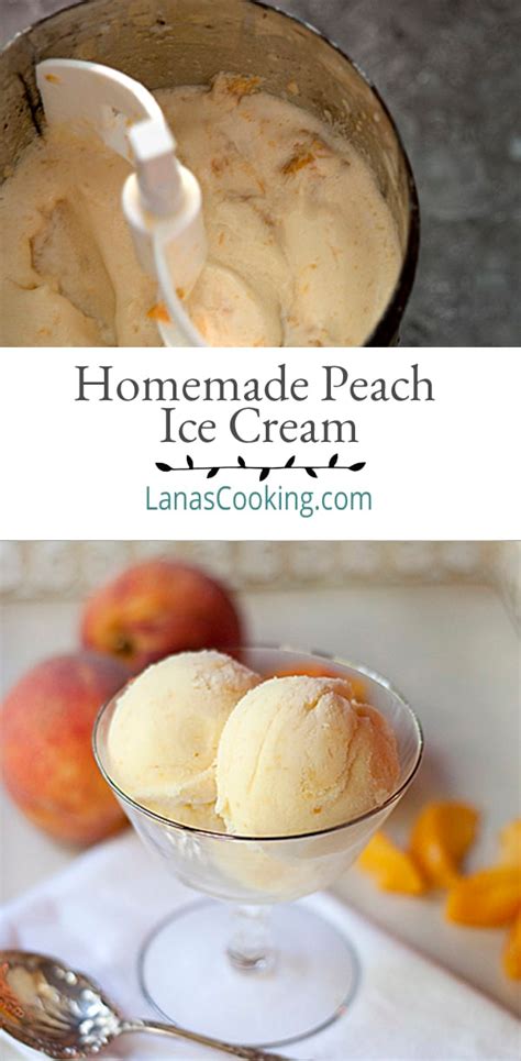 Homemade Peach Ice Cream Artofit