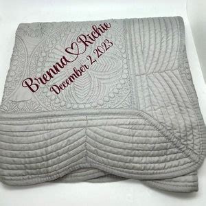 Personalized Wedding Quilt Couple Gift, Unique Wedding Gift, Custom ...