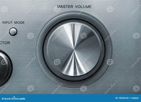 Volume knob stock photo. Image of tune, stereo, front - 18528102