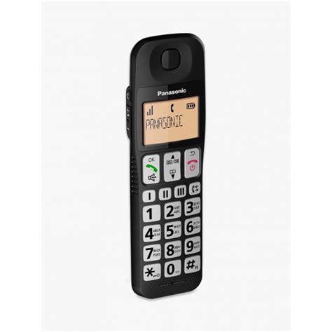 Panasonic KX TGE110EB Digital Cordless Telephone With Nuisance Call Block