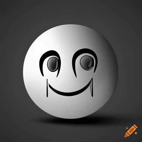 Black Background With A Simple White Smiley Face