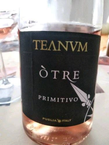 Teanum Tre Primitivo Rosato Vivino Us