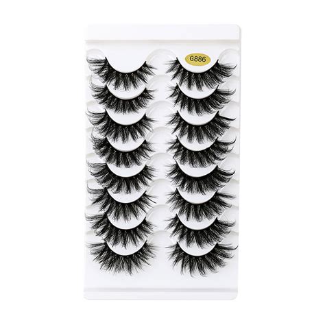 Aasfjeg Organizer Case False Eyelashes D Lashes Cat Eye Wispy Lashes