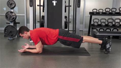 Scapular Pushups In Plank Position Youtube