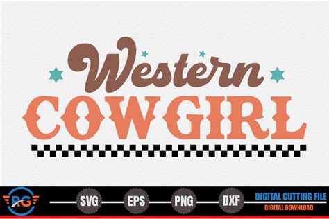 Western Cowgirl Retro Western Svg Graphic By Robi Graphics Creative