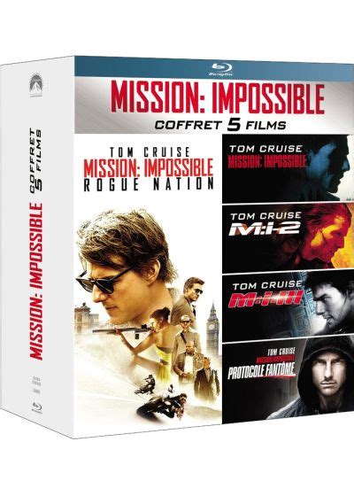 DVDFr Mission Impossible L intégrale des 5 films Pack Blu ray