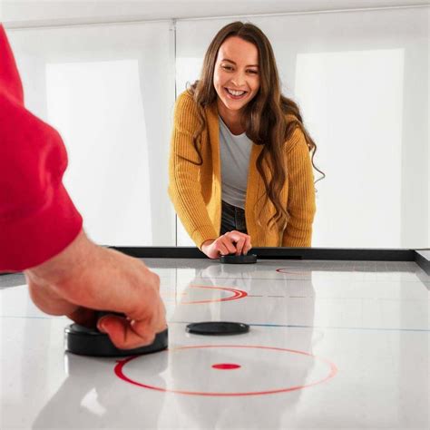 Pinpoint 18m Air Hockey Tisch Spiel Net World Sports