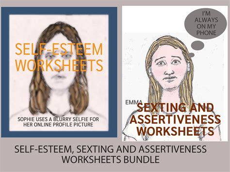 Self Esteem Sexting And Assertiveness Worksheets Bundle Uk