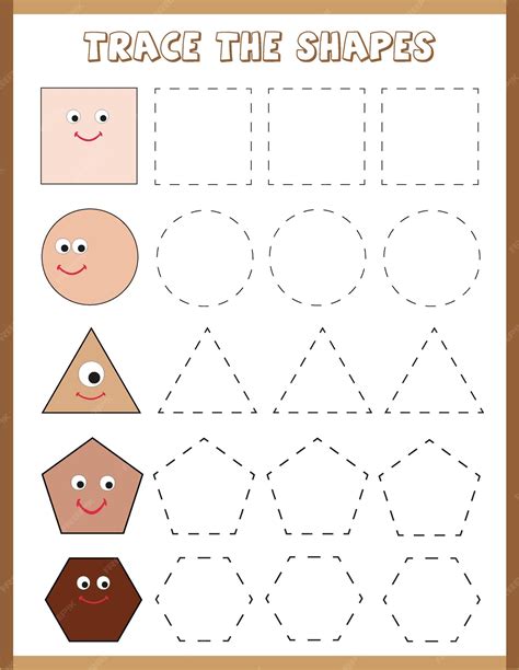 Tracing Shapes Worksheets Fun Learning Activities For Kids