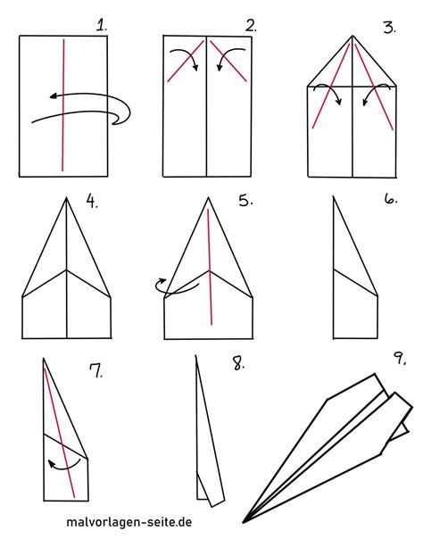 Papierflieger Origami Anleitung Falte Dir Deinen Eigenen Papierflieger