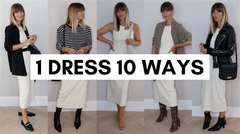 10 WAYS TO WEAR ONE CLASSY BODYCON DRESS LOOKBOOK YouTube