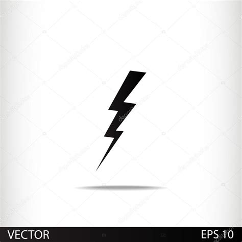 Icono Del Rayo Vector De Stock De Best D