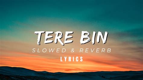 Tere Bin Ost Lyrics Slowed And Reverb Ft Yumna Zaidi Wahaj Ali