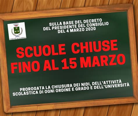 Covid 19 Il Nuovo Decreto Del Presidente Del Consiglio Scuole Chiuse