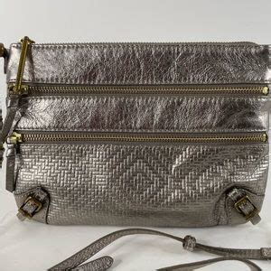 Elliott Lucca Bags Elliott Lucca Messina 3 Zip Metallic Leather