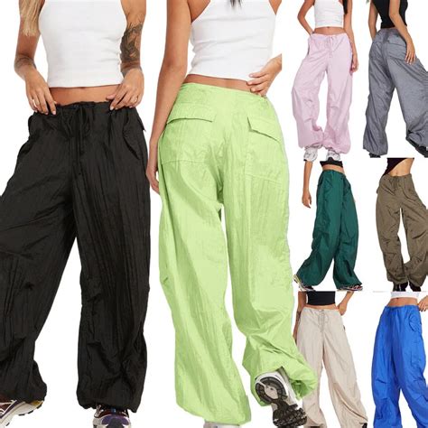 Pantalones De Pierna Ancha Para Mujer Calzas Informales De Color Liso