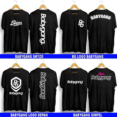 Jual Baju Oblong Kaos Distro Babygang Skyzo Shopee Indonesia