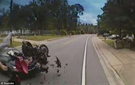 Nick Oleary Motorcycle Crash Video Surveillance Footage Captures