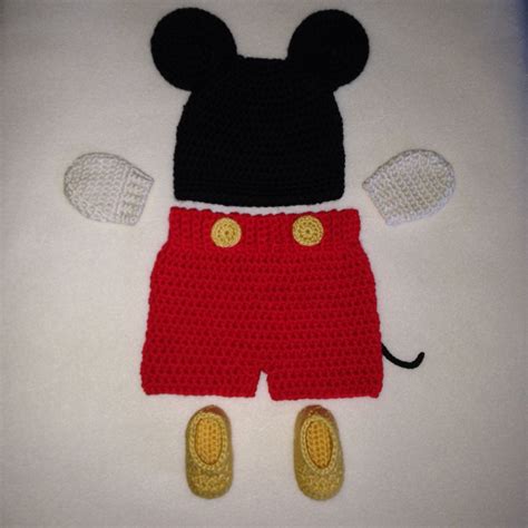 Newborn Mickey Mouse Costume Crochet Costumes Newborn Crochet