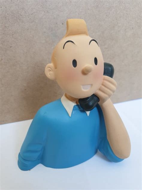 Tintin Statuette Leblon Delienne Buste Tintin Au Catawiki