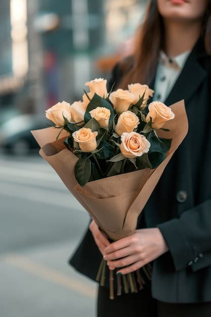 Um belo buquê de rosas decoradas imagem gerada IA