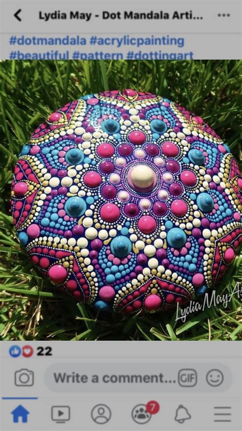 Pin By Susan Atwood On Painting Stone Art Painting Mandala Painting