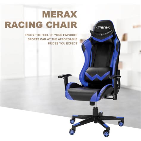 Merax High Back Racing Style Gaming Chair Ergonomic Design With