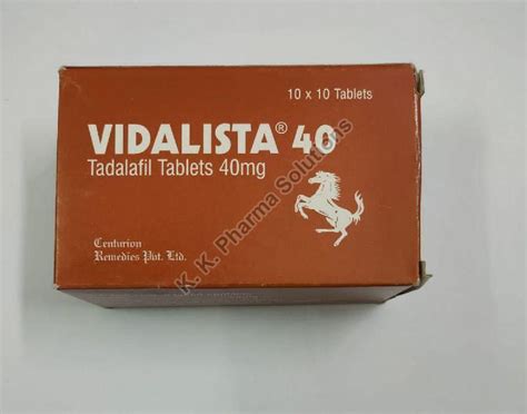 Vidalista 40mg Tablets Type Of Medicines Allopathic At Rs 120 Pack