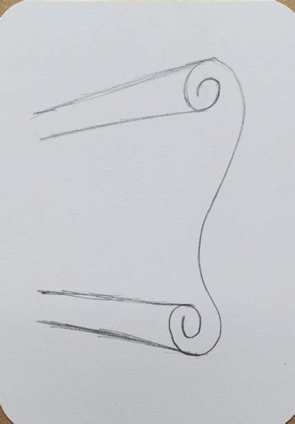 How To Draw A Scroll Step By Step Art By Ro