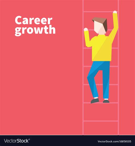 Career growth Royalty Free Vector Image - VectorStock