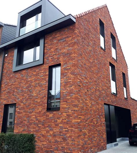 Moderne Rode Baksteen Brick Exterior House Brick Architecture Red