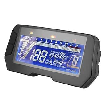 Velocímetro de motocicleta DC8 12V Instrumento de pantalla LCD