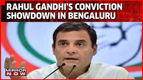 Congress Protests In Bengaluru Over Rahul Gandhis Conviction Latest