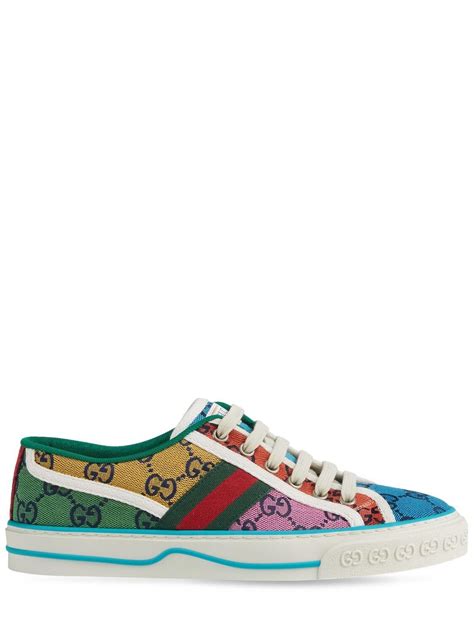 Gucci Tennis 1977 GG Multicolour Sneakers in Yellow | Lyst