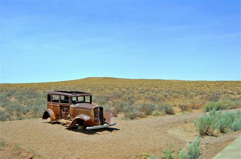 Fotos Gratis Desierto Pintado Arizona Marte Carro Viejo Basura