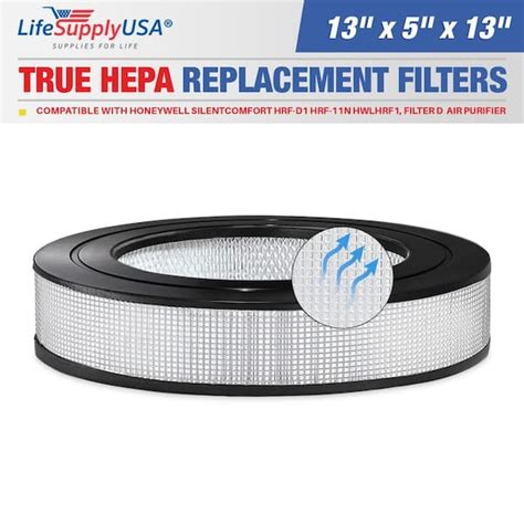 Lifesupplyusa True Hepa Filter Replacement Compatible With Honeywell Silent Comfort Hrf D1 Hrf