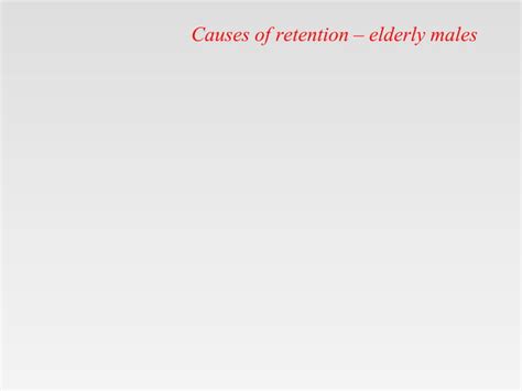 Retention Of Urinepptx