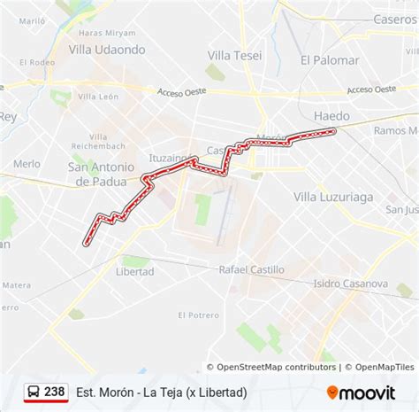 Ruta 238: horarios, paradas y mapas - Haedo (Vergara) (Actualizado)