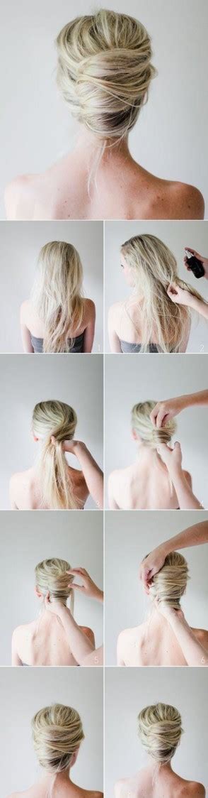 Messy French Twist Hairstyles How To