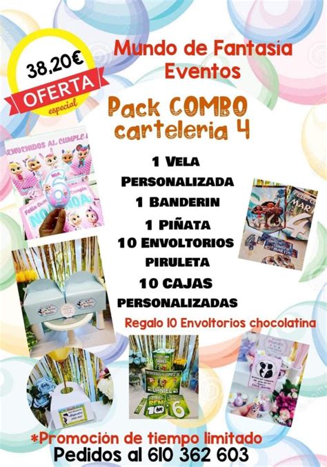 Pack Cumpleaños Mundo De Fantasia Eventos