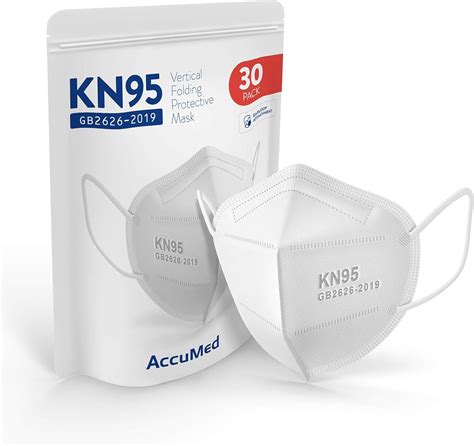 Accumed 30 Pack Kn95 Face Mask Protective Face Mask Disposable Mask Gb2626 2019