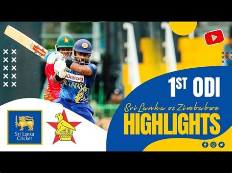 1st ODI Highlights Sri Lanka Vs Zimbabwe 2024 The Global Herald