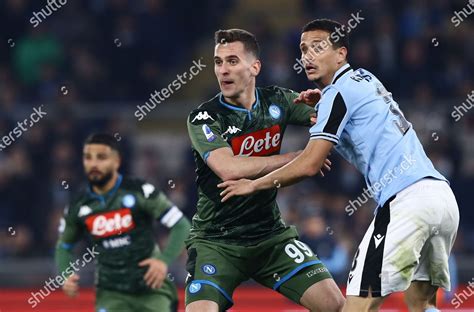 Arkadiusz Milik Napoli Luis Felipe Lazio Editorial Stock Photo Stock