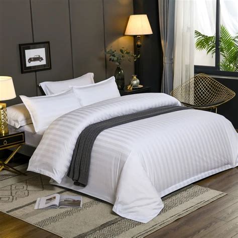 Amara Hotel Stripe Bedding Set Duvet Cover Sets Egyptian Cotton