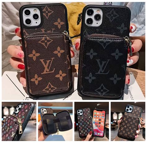 Iphone 15 Pro Max 15 15 Plus 15 Pro Louis Vuitton Zipper Purse Wallet Case Luxury