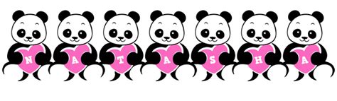 Natasha Logo Name Logo Generator Popstar Love Panda Cartoon