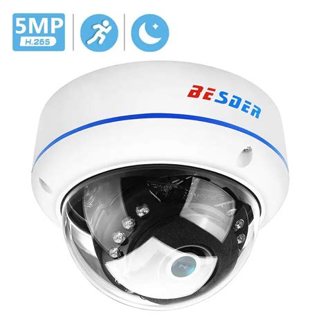 Besder H.265 5MP 2592*1944 ip-камера Антивандальная купольная камера ...
