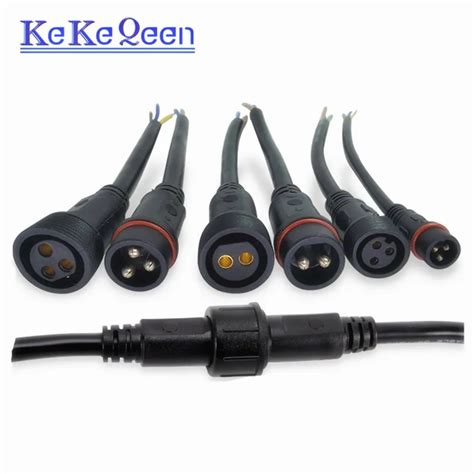 Waterproof Male Female Cable Connector Ip Pin