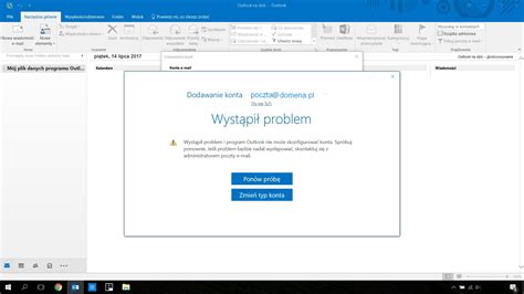 Outlook Problem Z Dodaniem Konta Pocztowego Poradniki Thecamels